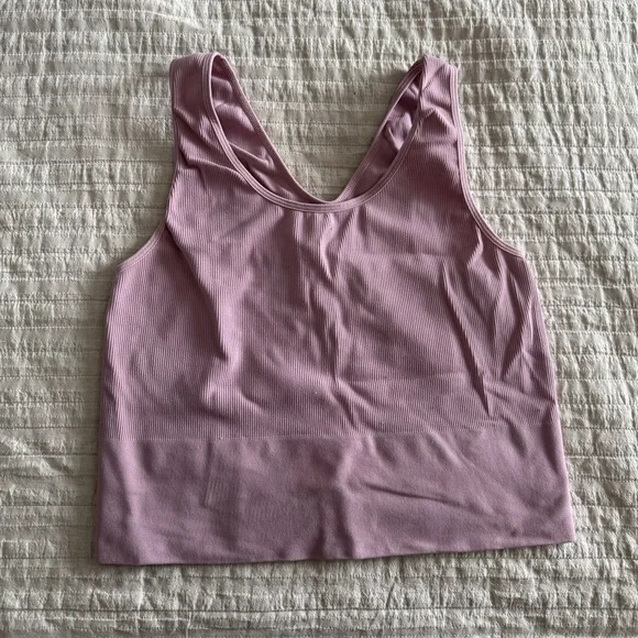 H&M High Neck Ribbed Racerback Bra Top - Picture 1 of 4